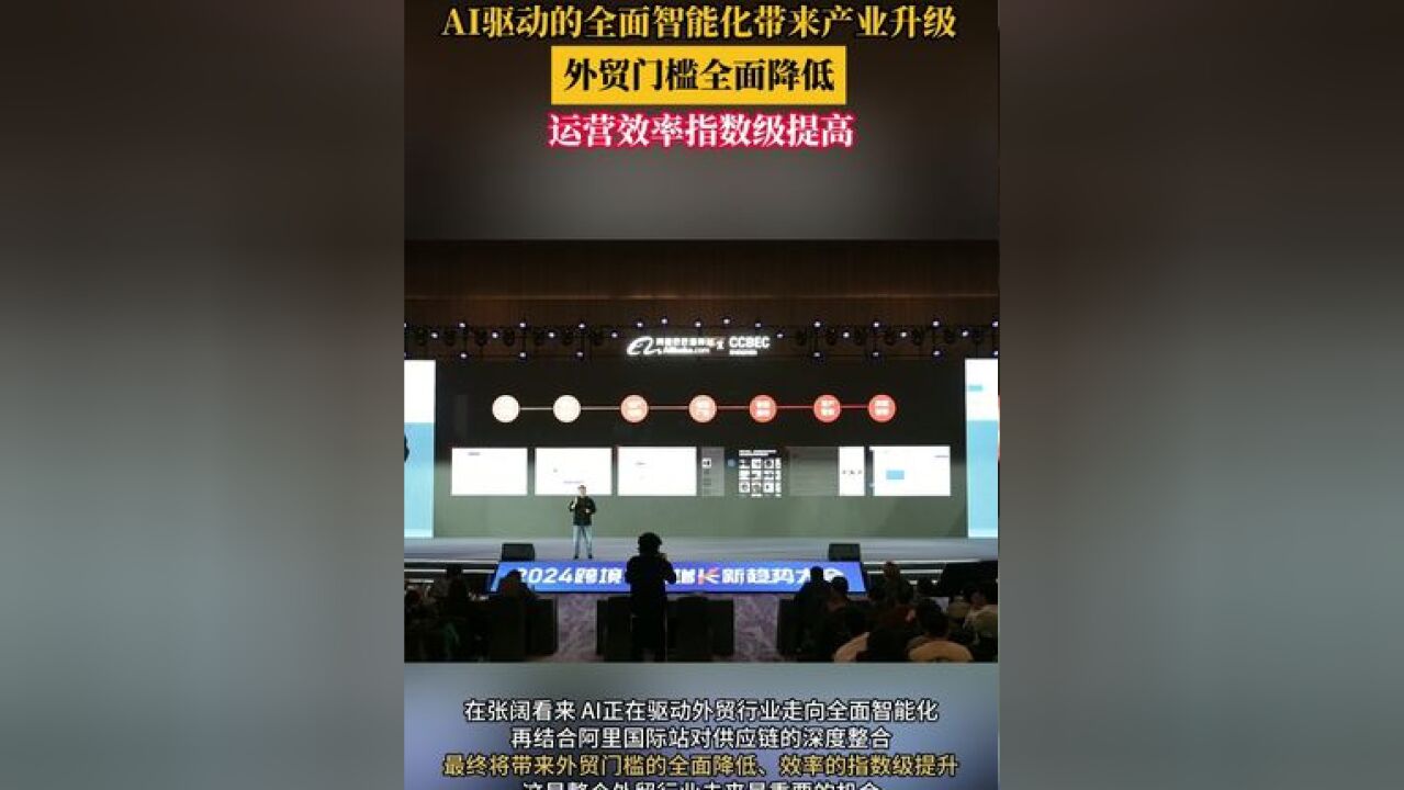 AI驱动的全面智能化带来产业升级,外贸门槛全面降低,运营效率指数级提高.