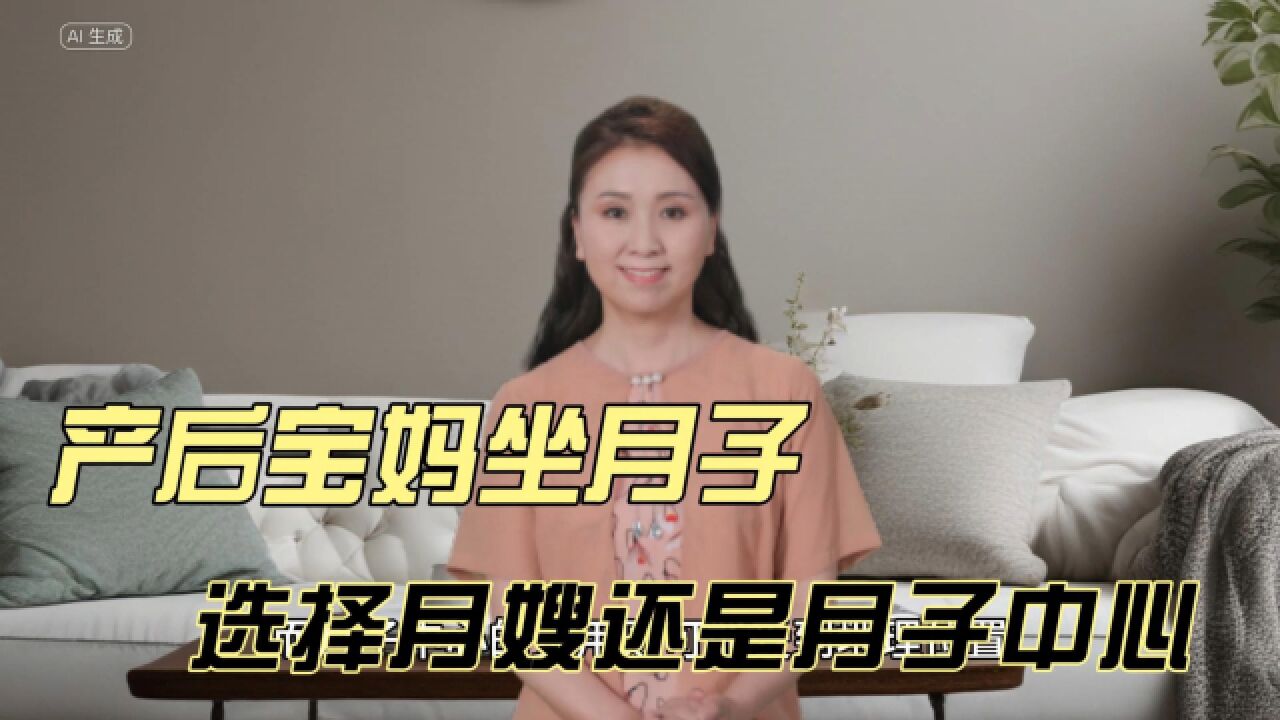 产后宝妈坐月子,是选择月嫂,还是月子中心呢?