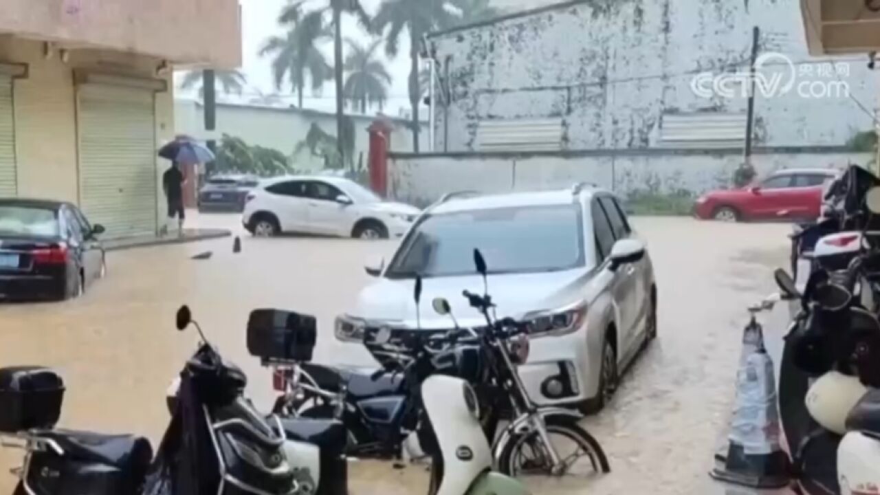 广东中山:普降大到暴雨,部分地区积水严重