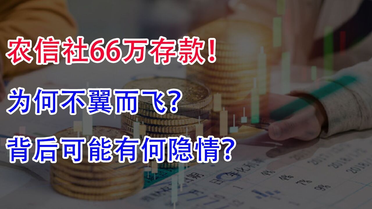 农信社66万存款,为何不翼而飞?背后可能有何隐情?