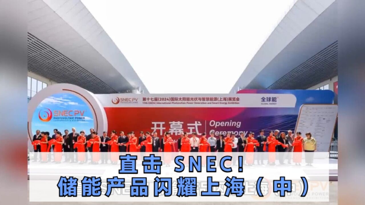 直击 SNEC!储能产品闪耀上海(中)