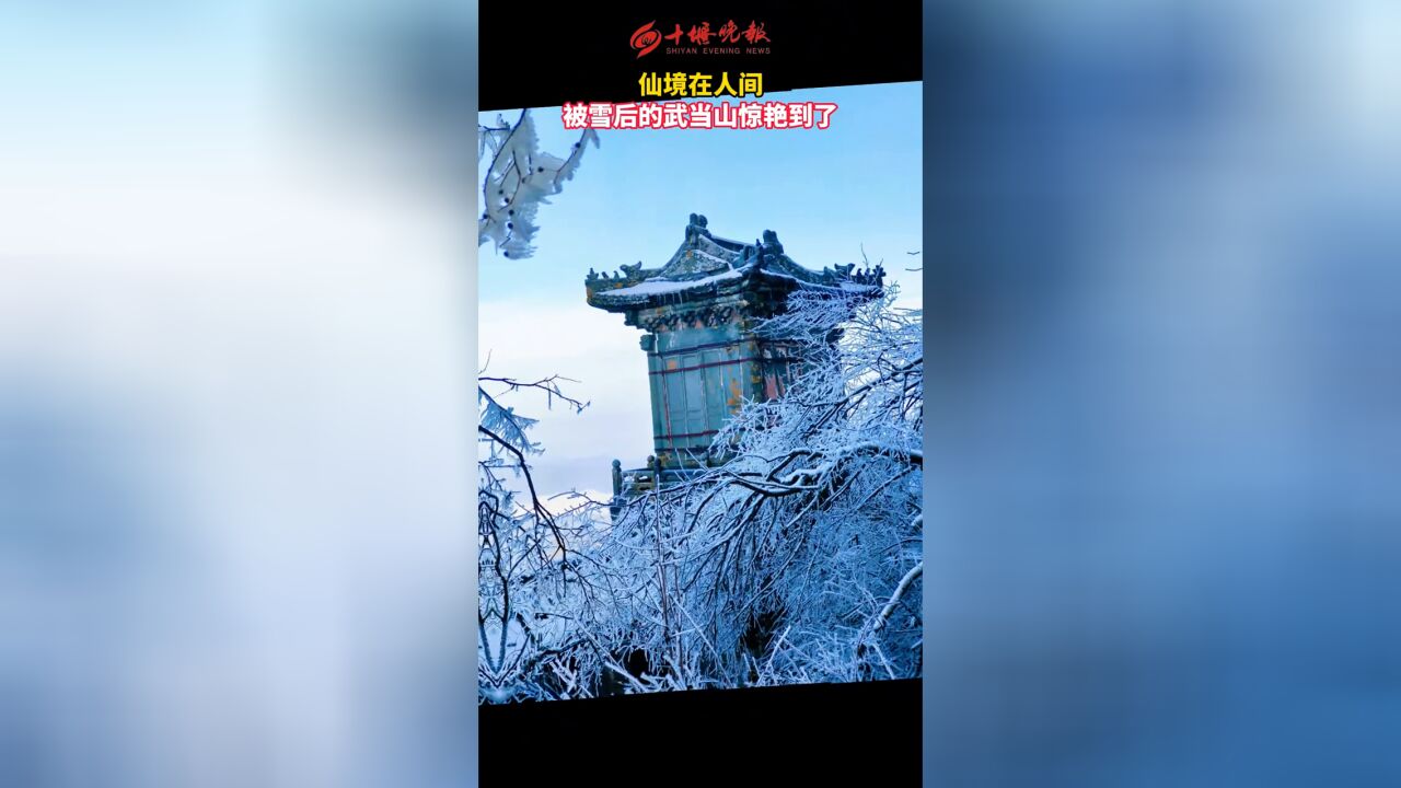 美出新高度!雪后初霁的武当山美如仙境