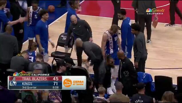 NBA常规赛：开拓者vs国王英文原声全场回放