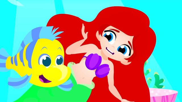 The Little Mermaid Went to Sea, Sea, Sea | Princess Songs | Nursery Rhymes by Little Angel