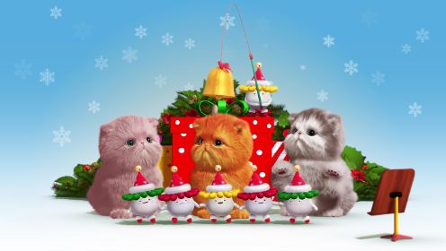 2015三只小猫祝你圣诞快乐 Kittens Christmas_03