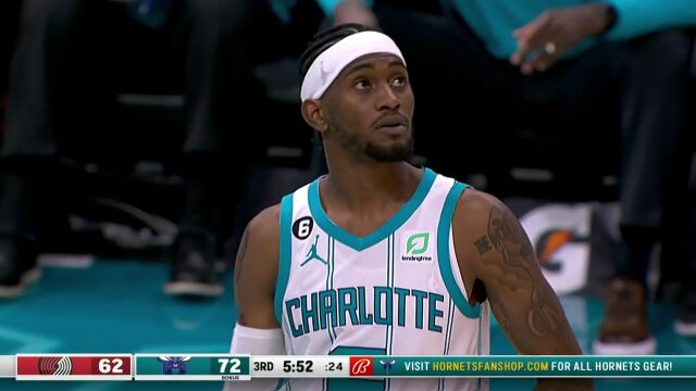 NBA常规赛：开拓者vs黄蜂第3节中文解说回放