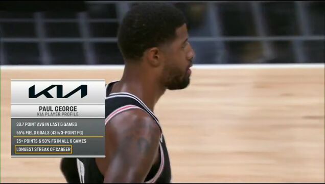 NBA常规赛：篮网vs快船第3节英文原声回放