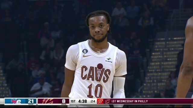 NBA季前赛：费城vs骑士第1节英文原声回放