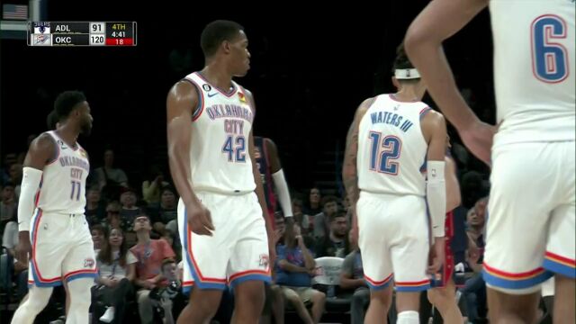 NBA季前赛：阿德莱德36人vs雷霆 原声解说全场回放