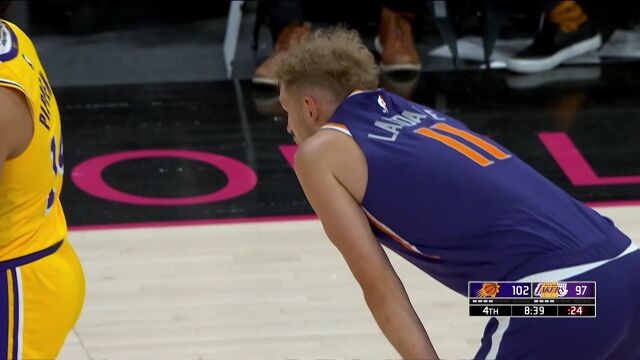 NBA季前赛：太阳vs湖人第4节中文解说回放