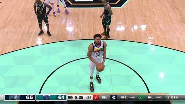  NBA常规赛：森林狼vs黄蜂中文解说全场回放