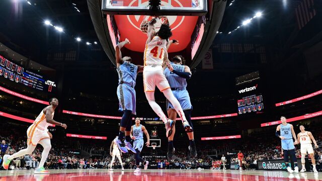 灰熊vs老鹰精华回放 莫兰特27+6灰熊擒老鹰喜迎6连胜