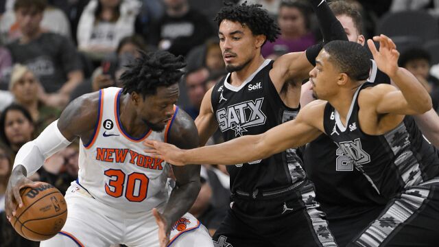 兰德尔vs马刺集锦 全场轰下41+11+7展现全面身手