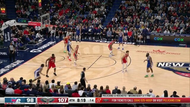 哈登眼观六路发现队友 果断分球马克西三分出手洞穿网窝