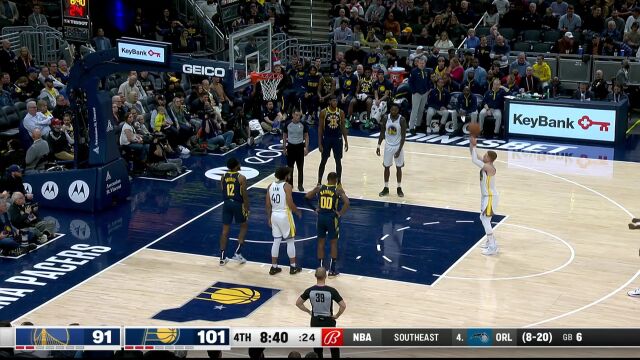 勇士vs步行者第4节中文解说回放