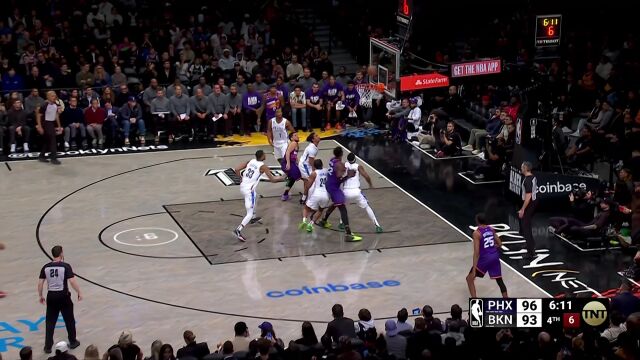 关键时刻站出来！布克突破抛投+连线艾顿