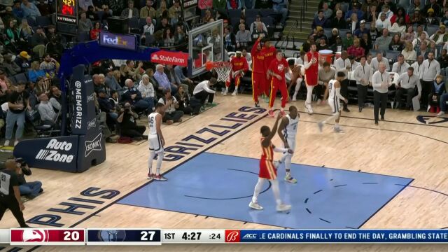 约翰逊长传连线 格里芬天赋炸扣