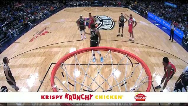 NBA常规赛：马刺vs鹈鹕第2节英文原声回放