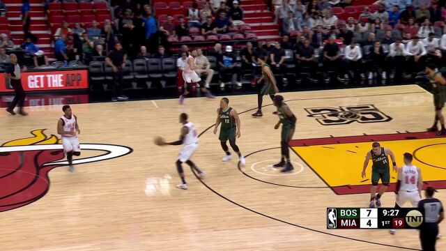 NBA常规赛：凯尔特人vs热火第1节中文解说回放