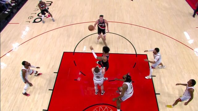NBA常规赛：掘金vs开拓者第4节英文原声回放
