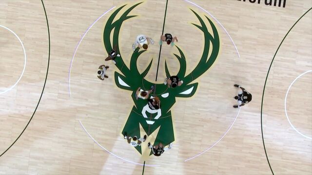 NBA常规赛：爵士vs雄鹿第1节中文解说回放