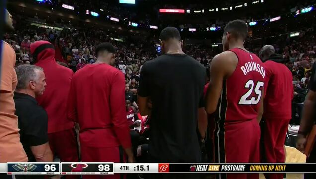 NBA常规赛：鹈鹕vs热火英文原声全场回放
