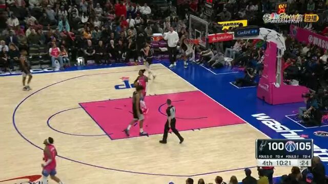 给你机会你不中用啊！古德温漂亮抢断持球上篮用力过猛上飞了