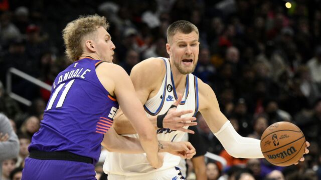 波尔津吉斯vs太阳集锦 内外兼修24+7率队大胜太阳