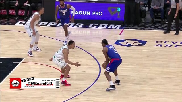 NBA常规赛：凯尔特人vs快船第4节中文解说回放