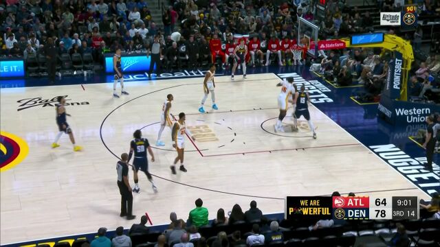 就是这么轻松 约基奇独闯龙潭轻松上篮