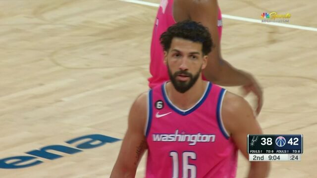 马刺vs奇才第2节中文解说回放