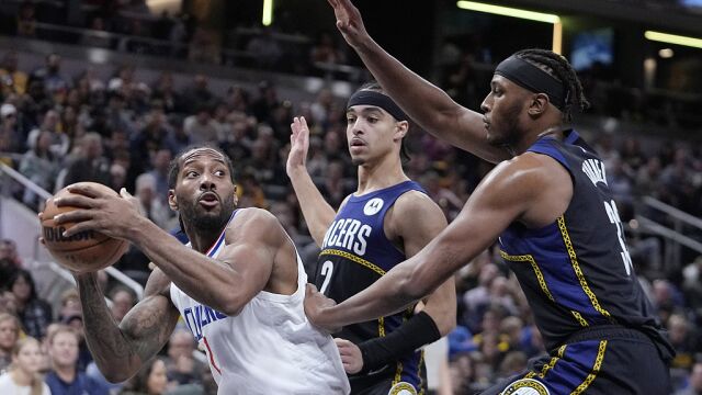 莱昂纳德vs步行者集锦 全场24+5+7展现无解进攻