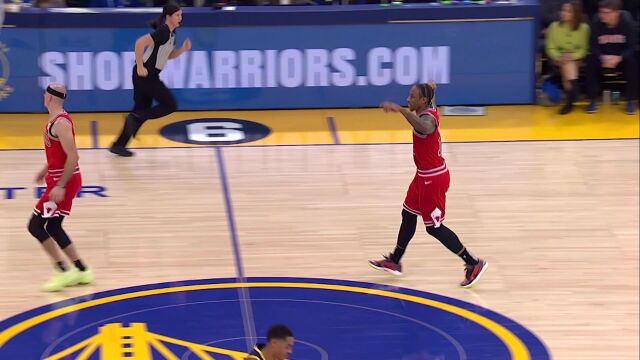 NBA常规赛：热火vs马刺第3节英文原声回放