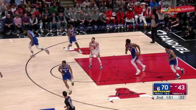 齐刷刷入筐如雨下 马克西哈里斯连中三分弹无虚发