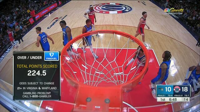 魔术vs奇才第1节英文原声回放