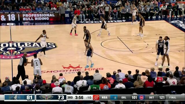 NBA常规赛：森林狼vs鹈鹕原声解说全场回放