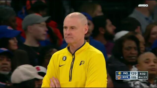NBA常规赛：步行者vs尼克斯第4节英文原声回放