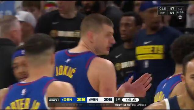 掘金vs森林狼第1节中文解说回放