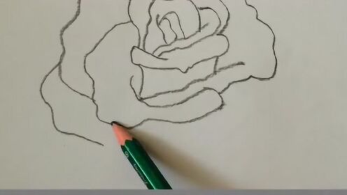 教你这一招，就可以快速画漂亮的玫瑰花哦！