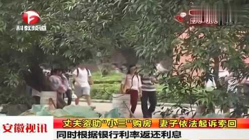 丈夫资助小三购房，妻子查银行流水现端倪，依法起诉索回钱款
