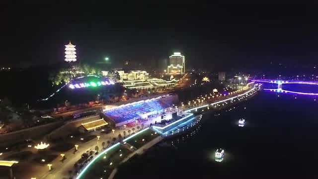 小编告诉你:鸟瞰环江夜景到底有多美