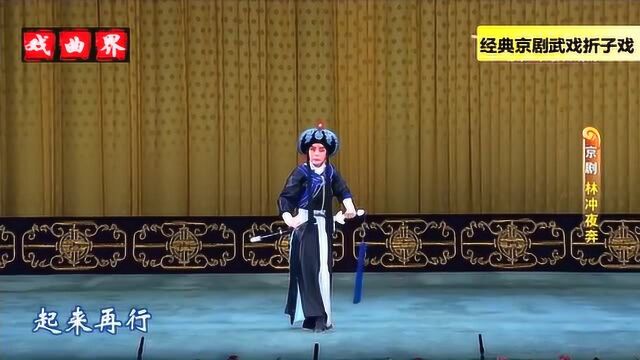 京剧武戏折子戏《林冲夜奔》表演 中国戏曲学院 杨杰