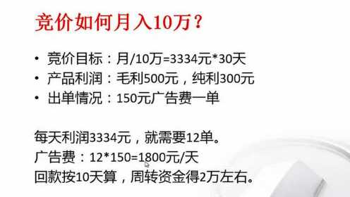 2.竞价赚钱的模式剖析