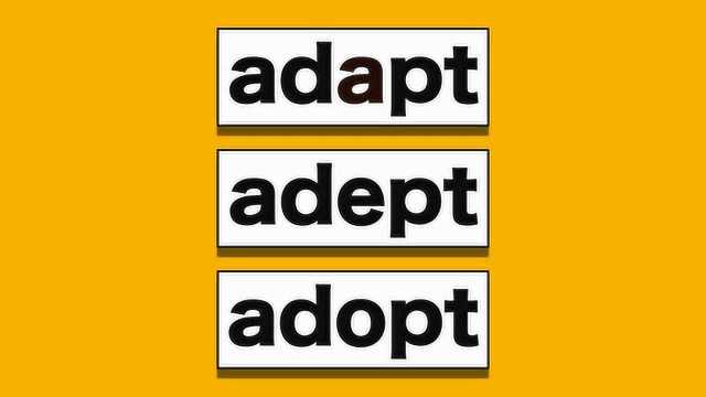 adapt、adept、adopt还在傻傻分不清?一期节目告诉你!