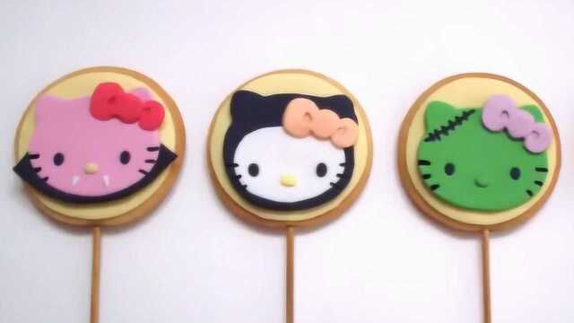 这么可爱的Hello Kitty棒棒糖原来是用翻糖做的?做法简单