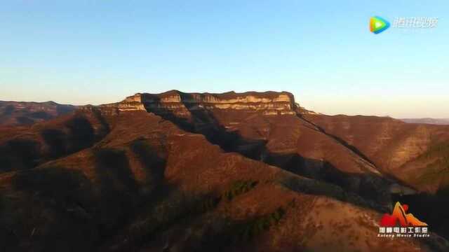 兴县风景石楼山航拍