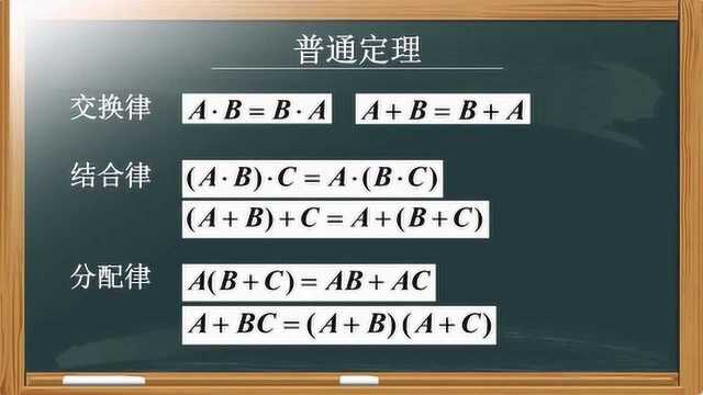 高考之数字电路的运算法则,逻辑代数的基本定理