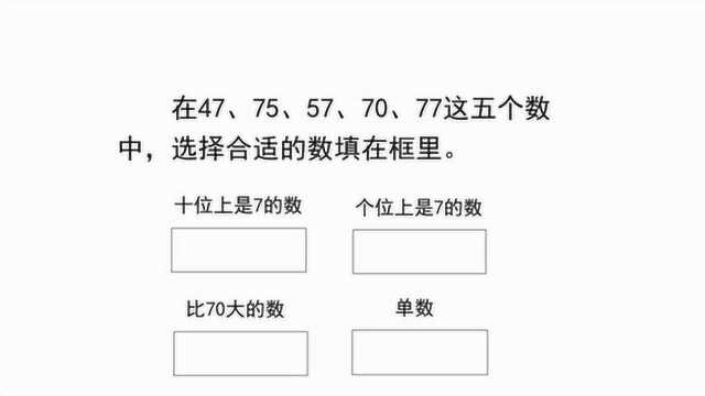 小学数学:将图中5个数字填入合适的方框里