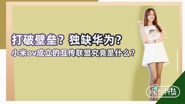 打破壁垒?独缺华为?小米ov成立的互传联盟究竟是什么?