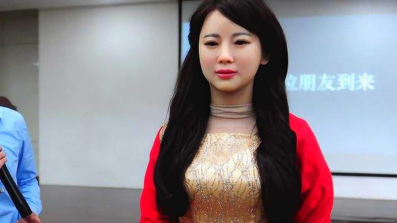 中国研发美女机器人比日本的多了这项功能网友太逼真